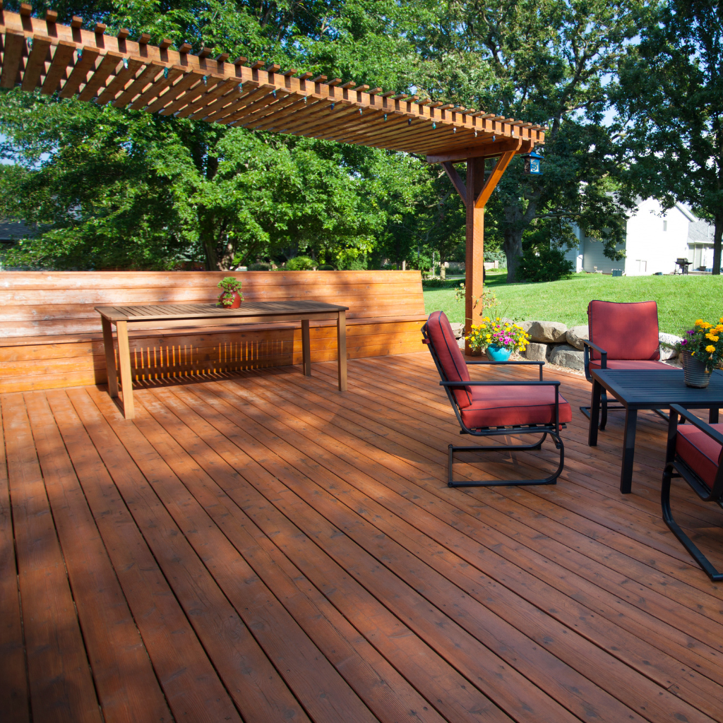 Patio Decking Replaced in Gwersyllt
