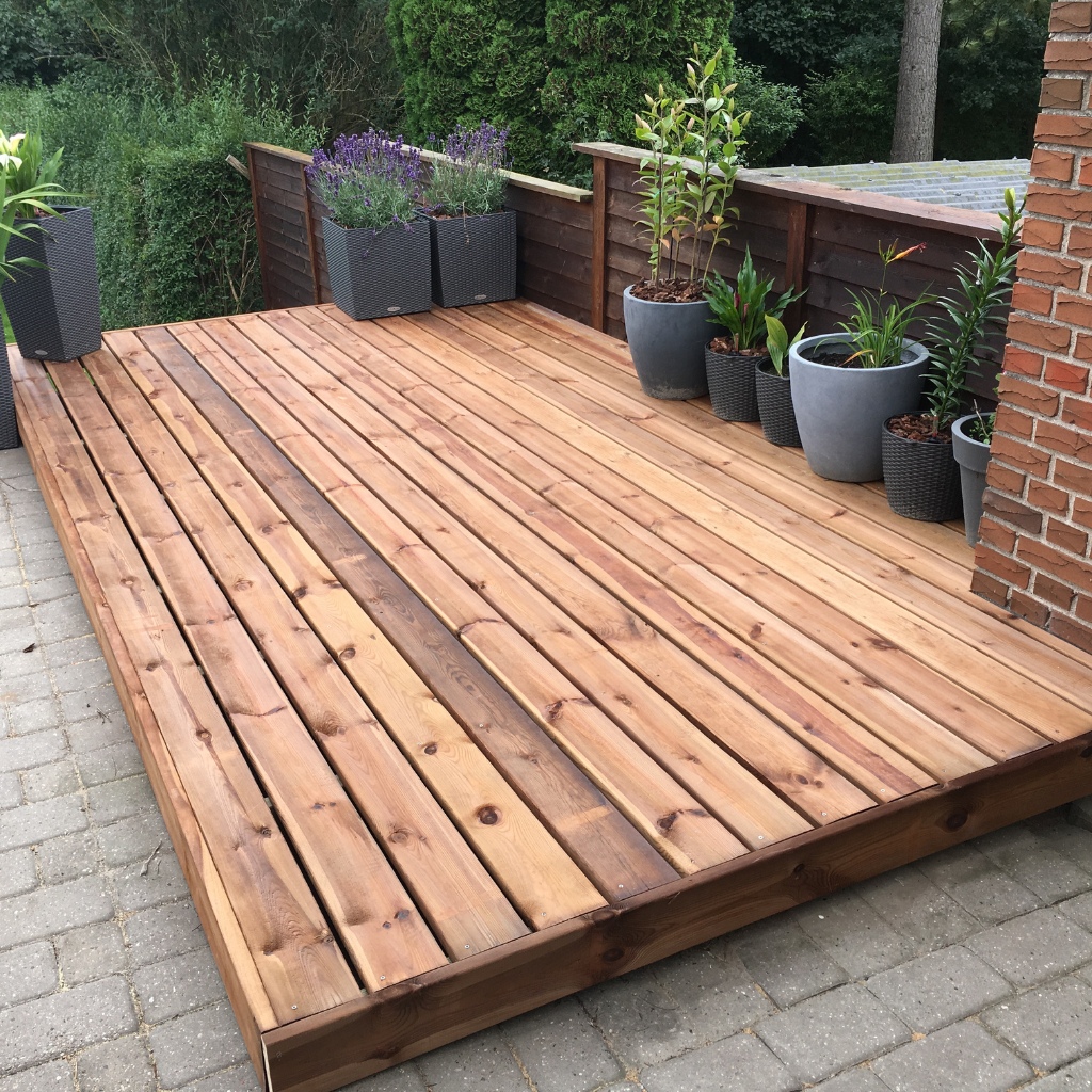 Patio Decking in Gwersyllt